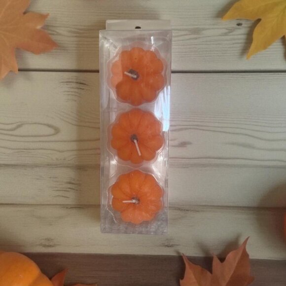 Adorable Pumpkin Votive Candle Set – Cozy Autumn Home & Table Décor, Fall Vibes - Picture 2 of 2